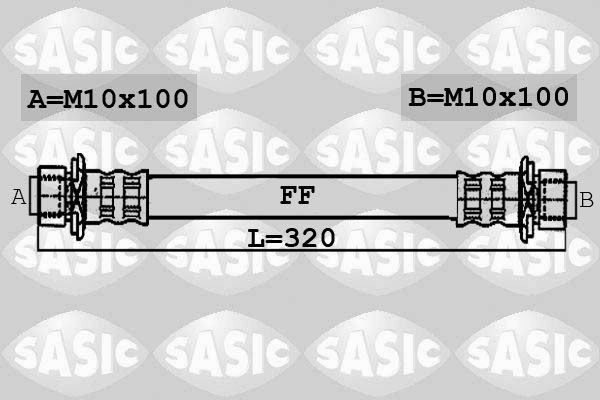 SASIC 6606059: Pidurivoolik Tagasild, paremal, 320mm