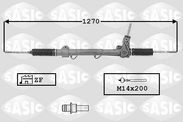SASIC 7006063: Crémaillère de direction