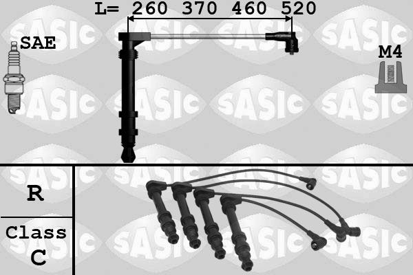 SASIC 9286009: Jogo de cabos de ignição