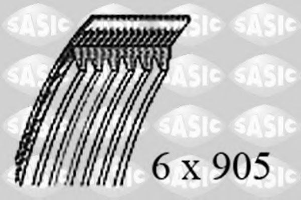 SASIC 1770123: Soonrihm 905mm, Ribide arv: 6