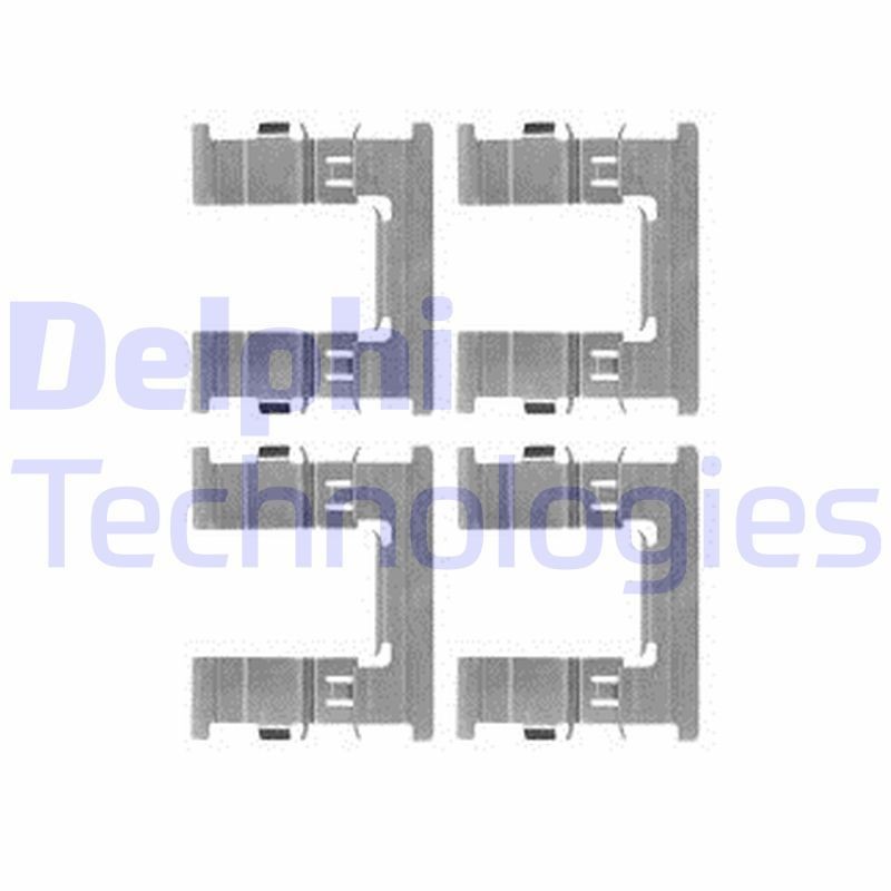 DELPHI LX0607: Lisakomplekt, ketaspiduriklotsid