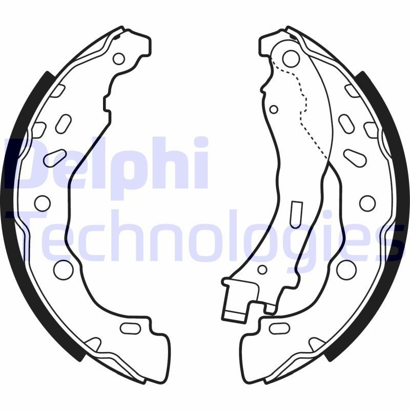 DELPHI LS2075: Piduriklotside komplekt