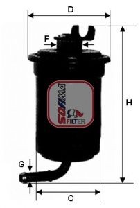 SOFIMA S 1695 B: Filtru combustibil