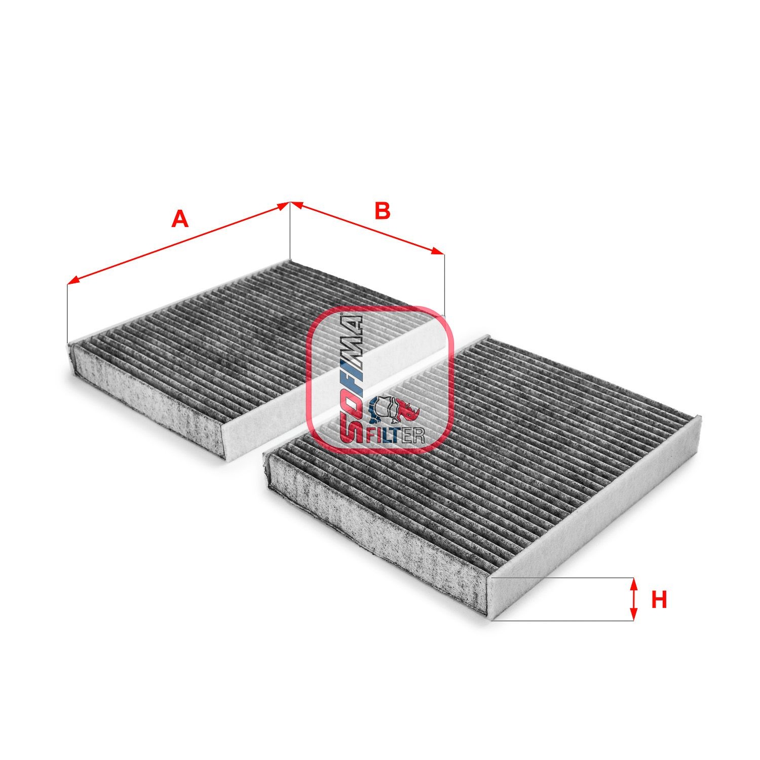SOFIMA S 4231 CA: Filtru, aer habitaclu Filtru carbon activ