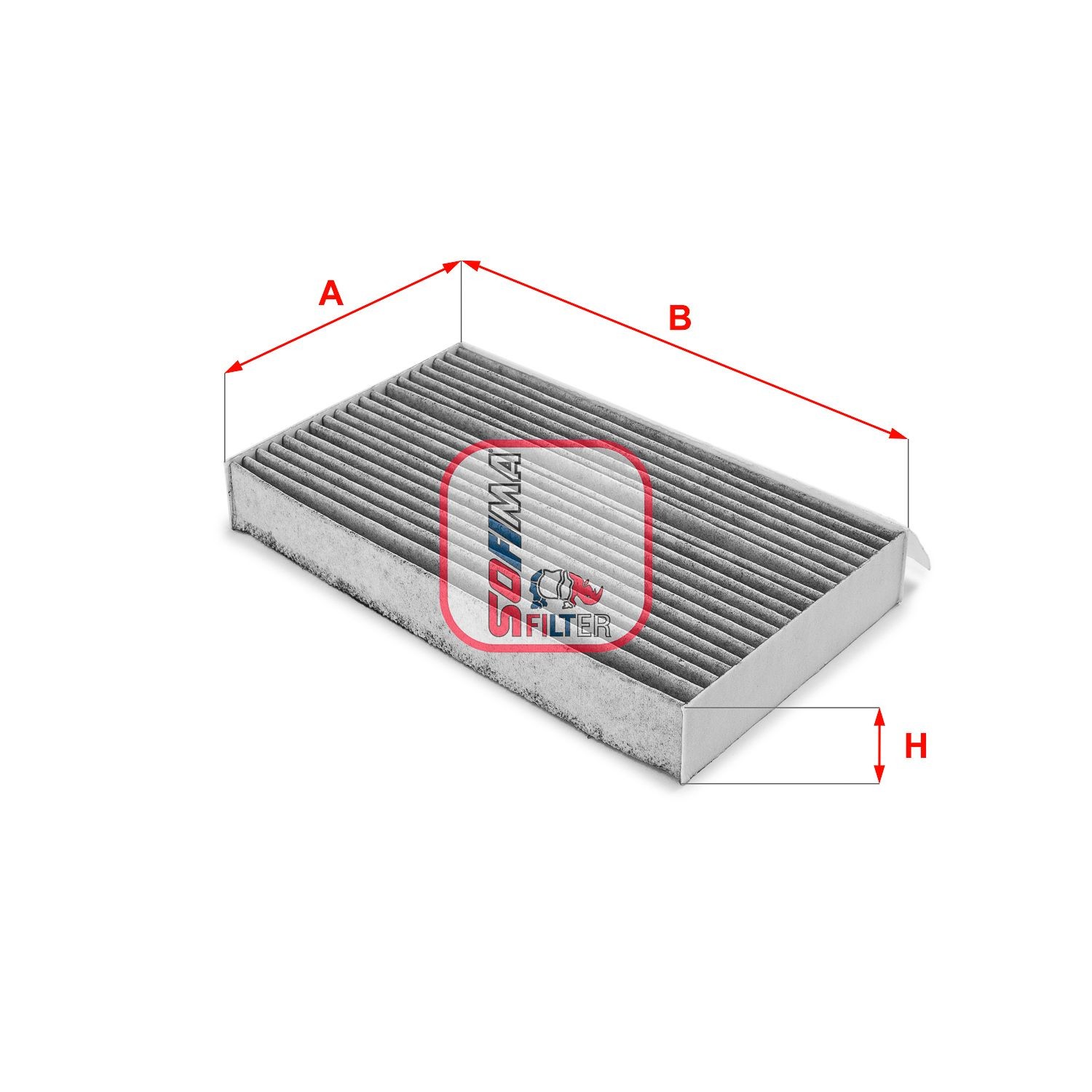 SOFIMA S 4217 CA: Filtru, aer habitaclu Filtru carbon activ