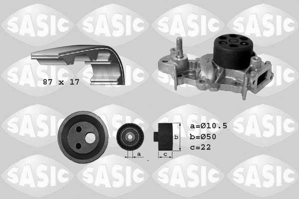 SASIC 3904028: Ūdenssūknis + Zobsiksnas komplekts