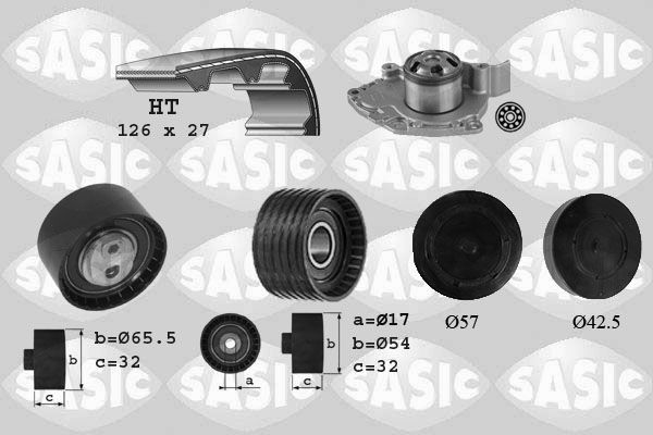 SASIC 3904031: Veepump + hammasrihmakomplekt