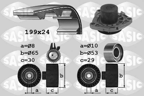 SASIC 3906032: Veepump + hammasrihmakomplekt