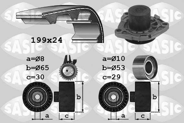 SASIC 3906035: Veepump + hammasrihmakomplekt