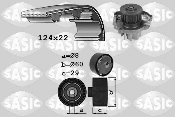 SASIC 3906037: Veepump + hammasrihmakomplekt