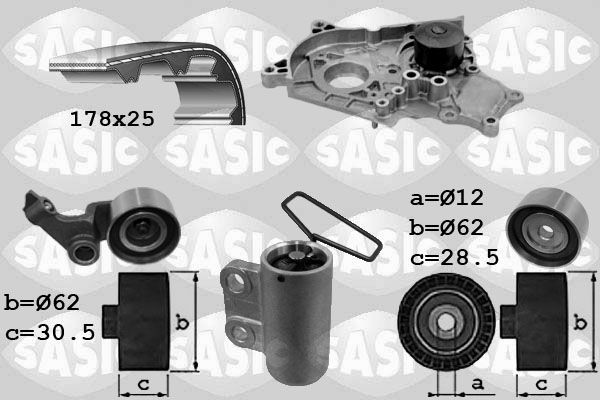 SASIC 3906040: Veepump + hammasrihmakomplekt