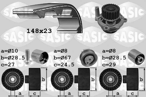 SASIC 3906055: Veepump + hammasrihmakomplekt