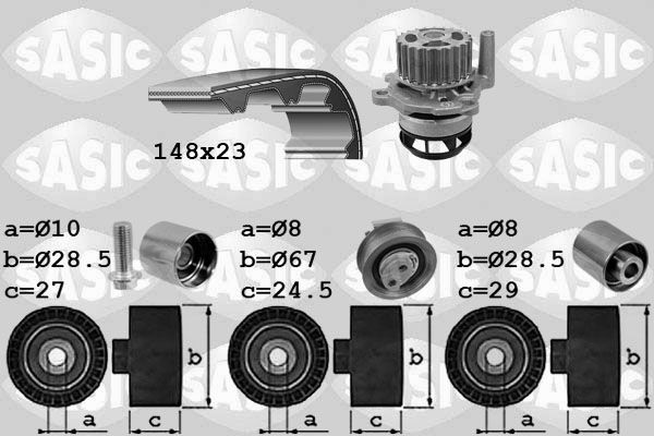SASIC 3906057: Veepump + hammasrihmakomplekt