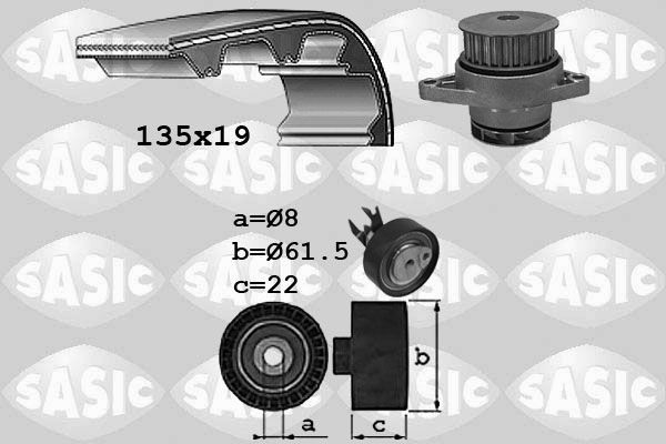 SASIC 3906065: Veepump + hammasrihmakomplekt