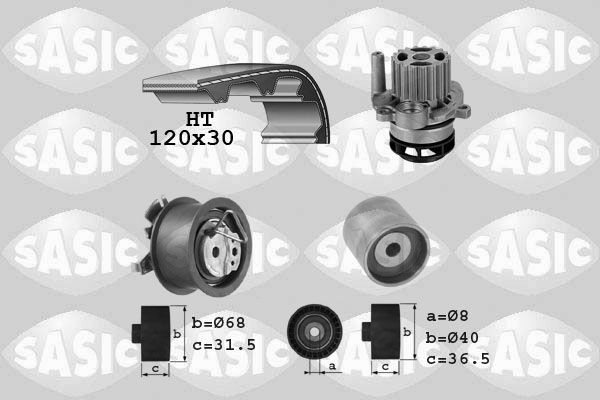 SASIC 3906083: Veepump + hammasrihmakomplekt