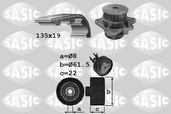 SASIC 3906087: Veepump + hammasrihmakomplekt