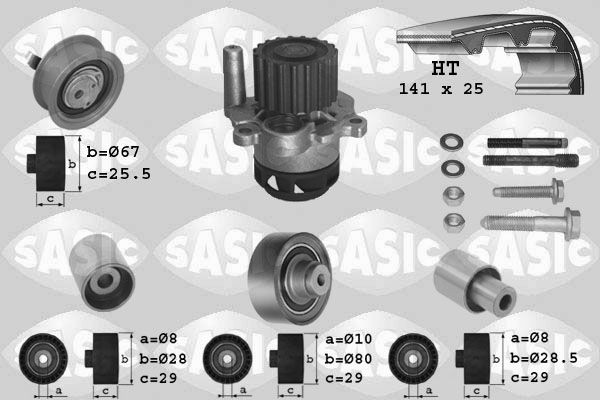 SASIC 3906089: Veepump + hammasrihmakomplekt