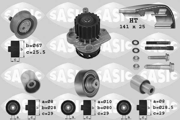SASIC 3906090: Veepump + hammasrihmakomplekt