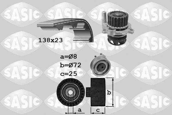 SASIC 3906091: Veepump + hammasrihmakomplekt