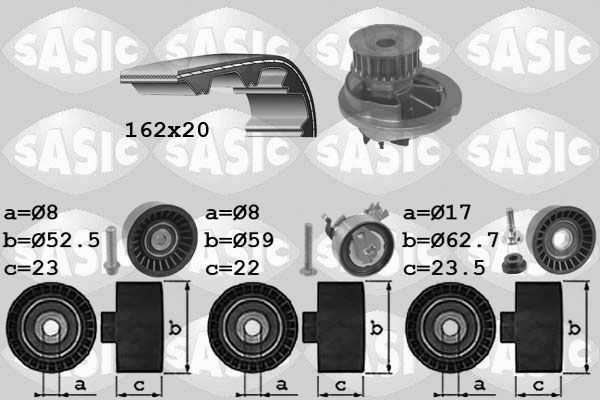 SASIC 3906092: Veepump + hammasrihmakomplekt