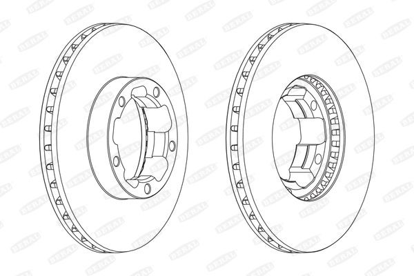 BERAL BCR261A: Piduriketas Ø: 276mm, õhutusega, Ø: 276mm