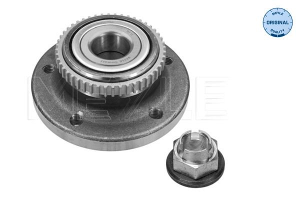 MEYLE 514 752 0000: Set rulment roata puntea spate, cu material de atașare/fixare, cu senzor ABS, cu rulment roata integrat, ORIGINAL Quality