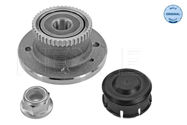 MEYLE 16-14 750 0013: Butuc roata puntea spate, cu material de atașare/fixare, cu senzor ABS, cu rulment roata integrat, ORIGINAL Quality
