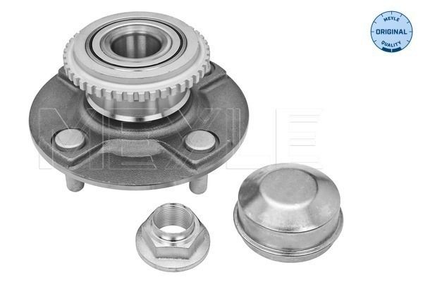 MEYLE 36-14 752 0000: Juego de cojinete de rueda Eje trasero, con material de montaje/fijación, con cojinete rueda incorporado, con anillo sensor ABS, ORIGINAL Quality