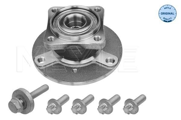 MEYLE 014 752 1001: Moyeu de roue Essieu arrière, avec matériel de montage/fixation, avec roulement de roues intégré, ORIGINAL Quality