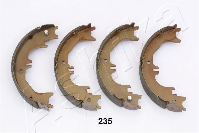 ASHIKA 55-02-235: Piduriklotside komplekt, seisupidur Tagasild, 230mm