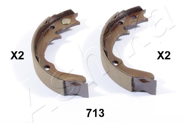 ASHIKA 55-07-713: Piduriklotside komplekt, seisupidur Tagasild, 170mm