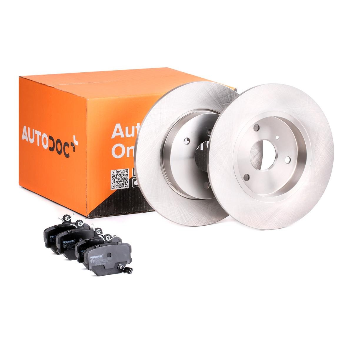 AUTODOC AD-12558980: Bremseskiver og -klosser framaksel, Ø: 280mm, fullt ut