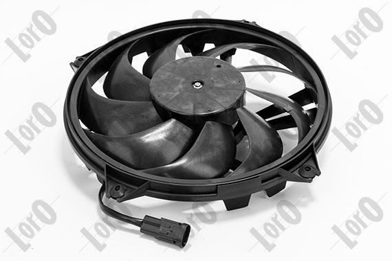 ABAKUS 009-014-0002: Motoventilateur 390mm, avec moteur électrique, avec cadre du ventilateur de radiateur (encadrement)