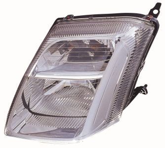 ABAKUS 552-1119L-LD-EM: Far stanga, H4, W5W, PY21W, fara suport bec, fara bec cu incandescenta, cu motor reglaj LWR, Culoare lumina semnalizator: transparent