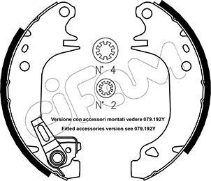 CIFAM 153-320Y: Piduriklotside komplekt koos lisadega