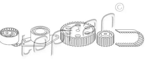 TOPRAN 207 942: Kit cinghia di distribuzione