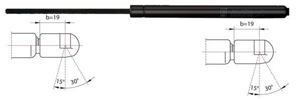 METZGER 2110501: Gaasivedru, pagasi- / veoruum 484mm