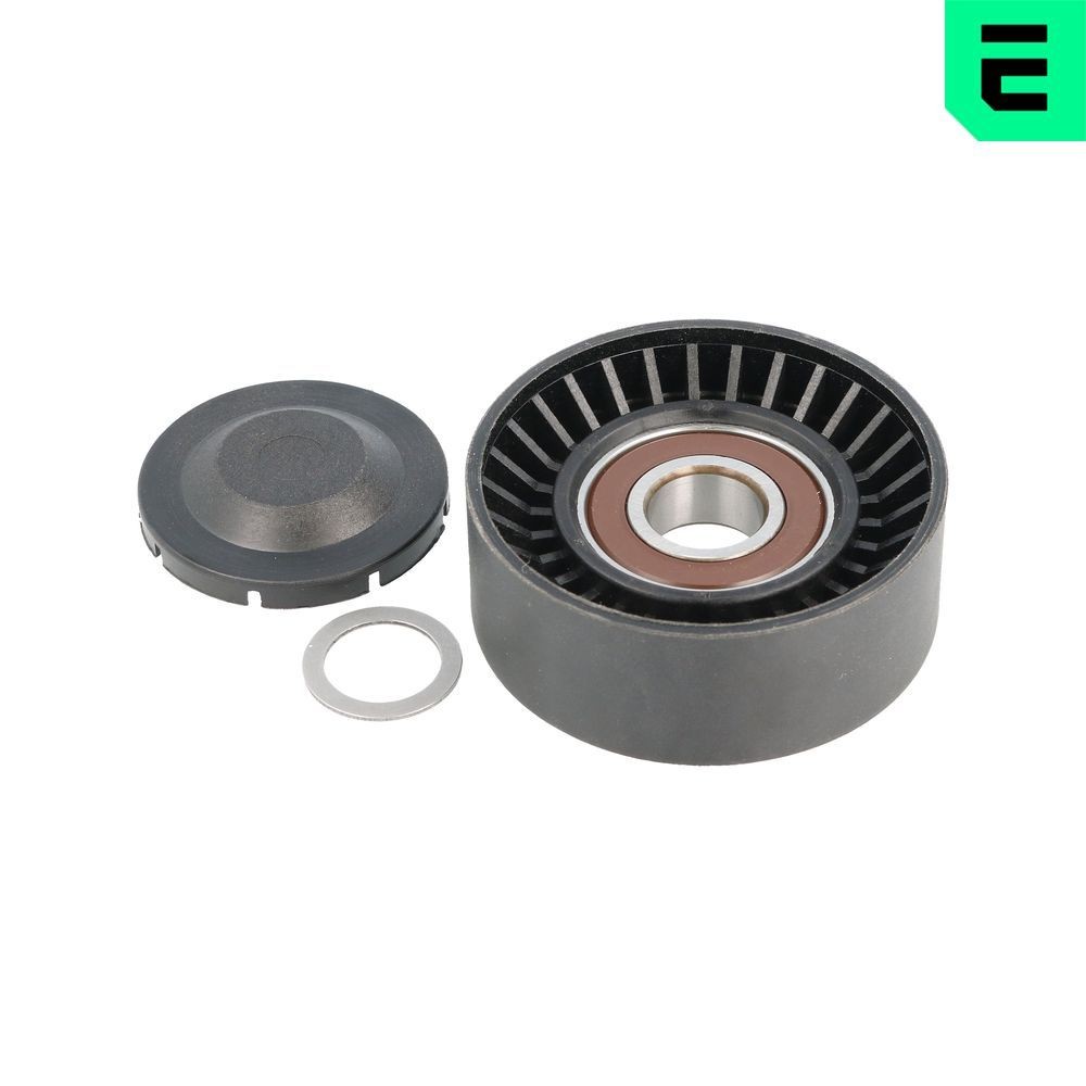 OPTIMAL 0-N2250S: Ohjainrulla, moniurahihna Ø: 70mm, Ø: 70mm, Ilman pidikettä