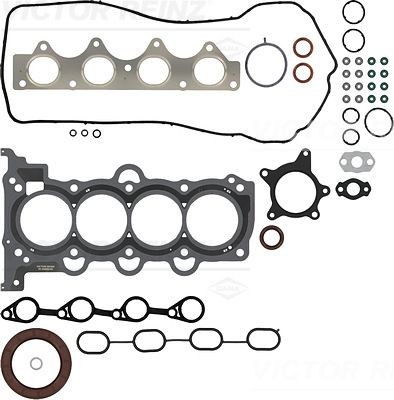 REINZ 01-54020-04: Hel packningssats, motor med packbox vevaxel, med ventilskaftstätning, utan oljetrågspackning