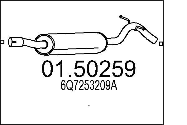 MTS 01.50259: Kesksummuti 1080mm