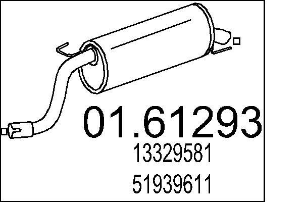 MTS 01.61293: Lõppsummuti 1120mm