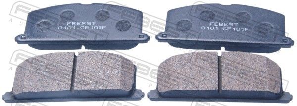FEBEST 0101-CE105F: Piduriklotsid Esisild