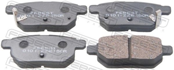 FEBEST 0101-ZZE150R: Plăcuțe de frână puntea spate