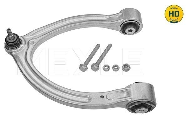 MEYLE 016 050 0025/HD: Brat, suspensie roata Axa fata stanga, deasupra, Aluminiu, cu material de atașare/fixare, cu articulatie de sarcina/ghidare, cu bucsa de cauciuc, Quality