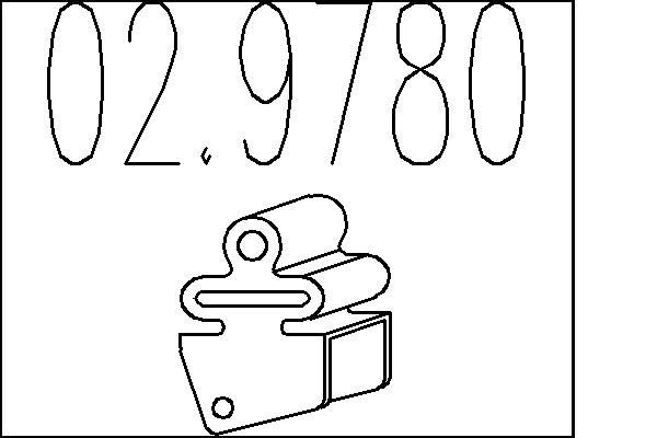 MTS 02.9780: Tampon cauciuc, amortizor esapament