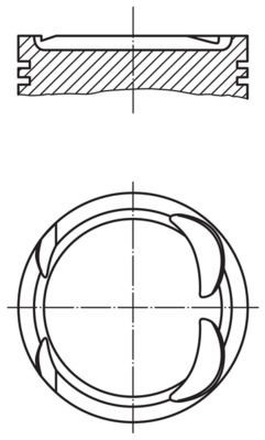 MAHLE ORIGINAL 021 PI 00117 000: Piston