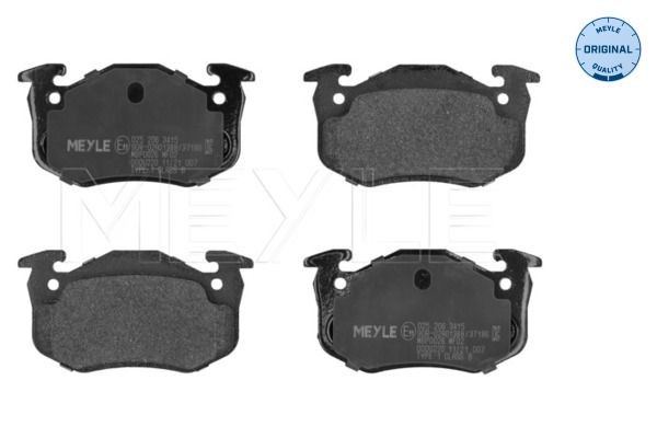 MEYLE 025 206 3415: Bremseklodser foraksel, med anti-knirke-plade, ORIGINAL Quality