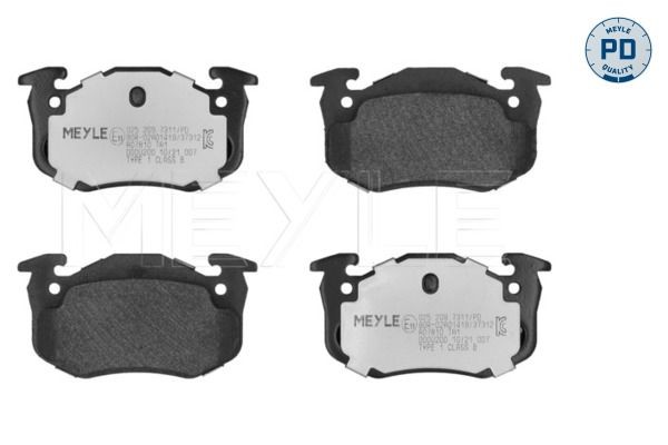 MEYLE 025 209 7311/PD: Piduriklotsid Tagasild, koos kokkusurumisvastase plekiga, MEYLE-PD Quality