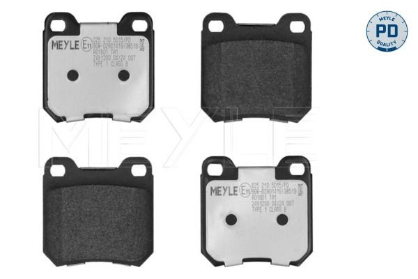 MEYLE 025 210 5015/PD: Piduriklotsid Tagasild, koos kokkusurumisvastase plekiga, MEYLE-PD Quality