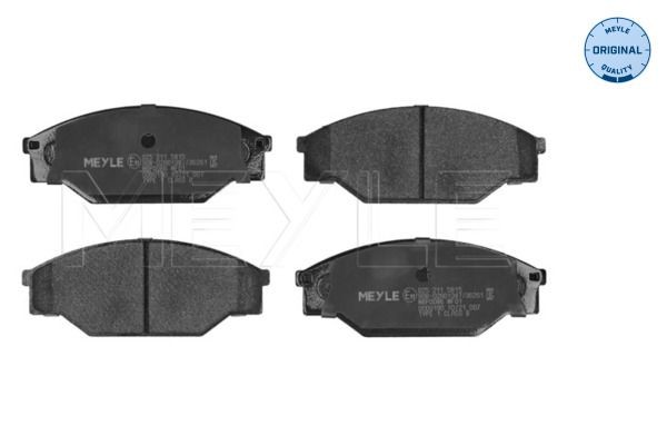 MEYLE 025 211 5815: Piduriklotsid Esisild, koos kokkusurumisvastase plekiga, ORIGINAL Quality